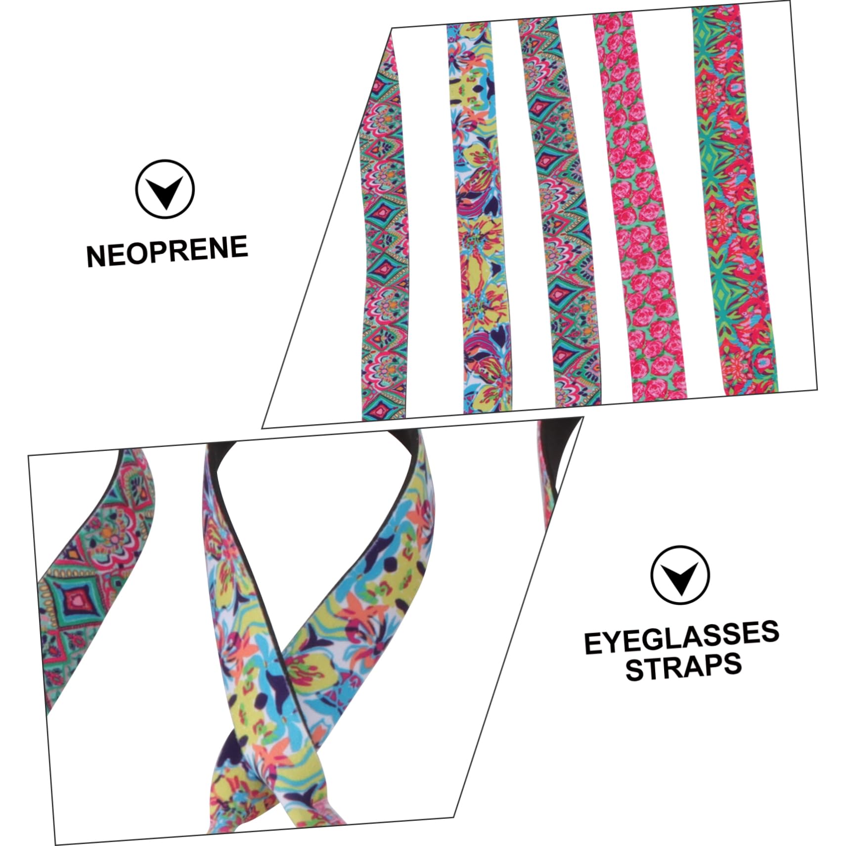 Veemoon Correa De Gafas De Neopreno De Retenedores Para Anteojos Para Lentes