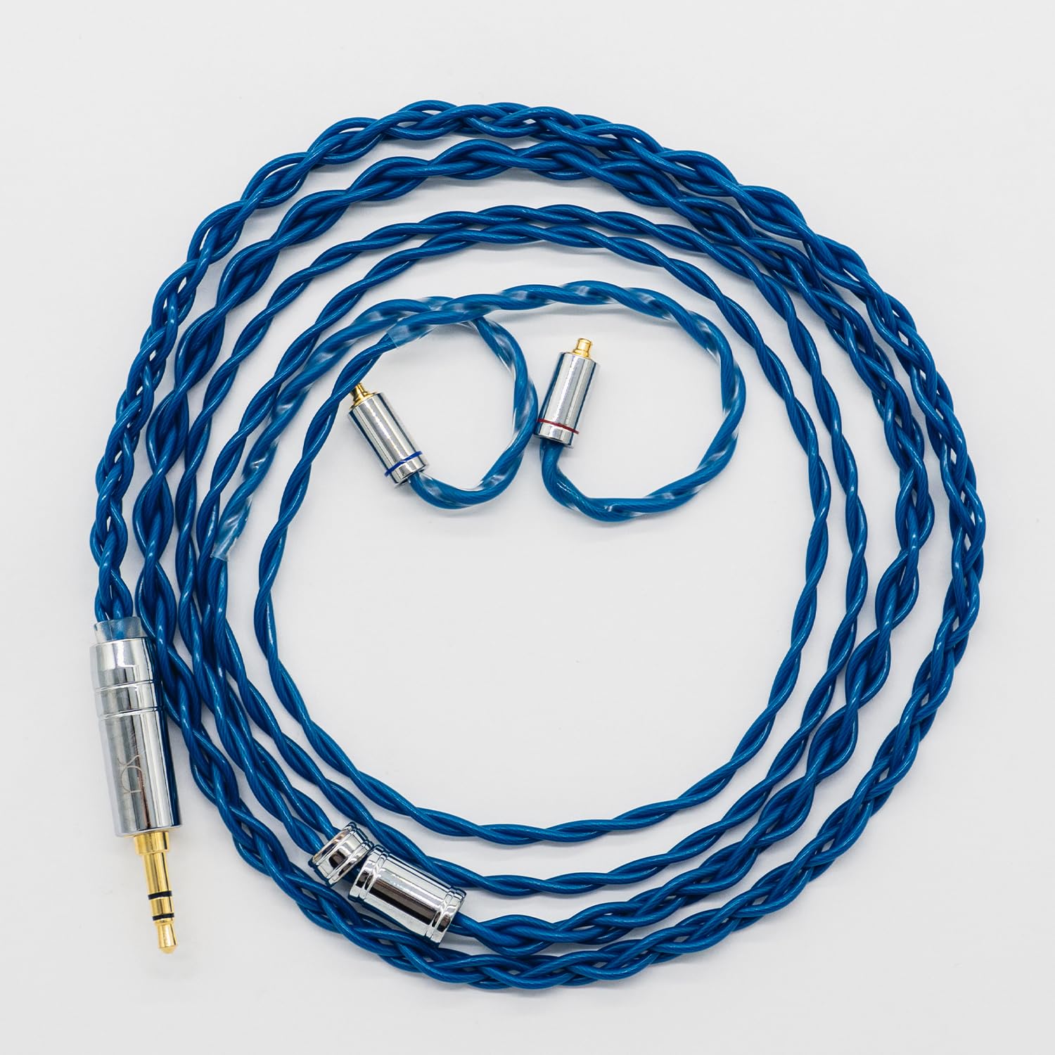 soundsgood chrysocolla chrysocolla 4 core handmade wrist cable silver plated high purity copper monocrystalline copper ofc earphone upgrade cable replacement cable se215 se315 se425 se535 se846 (mmcx