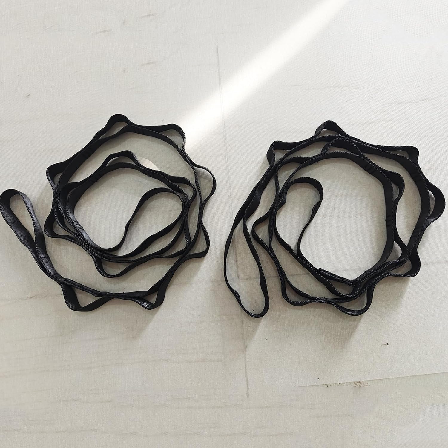 PRIOR FITNESS 2pcs Nylon Daisy Chain Straps for Aerial Yoga Hammock Swing Adjustable Aerial Silk Extender Strap Rope Anti-Gravity Yoga Extend Belts