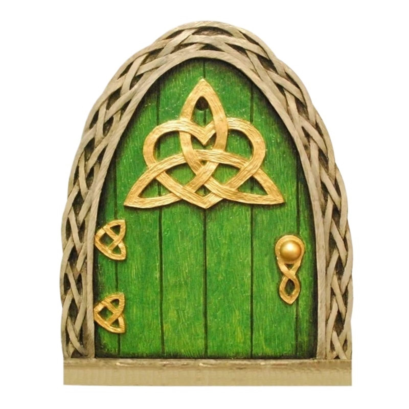 Diyouke 3pcs 10cm Miniature Fairy Door - Enchanting Wooden Garden Decor for Home and Garden Art(Color 4)