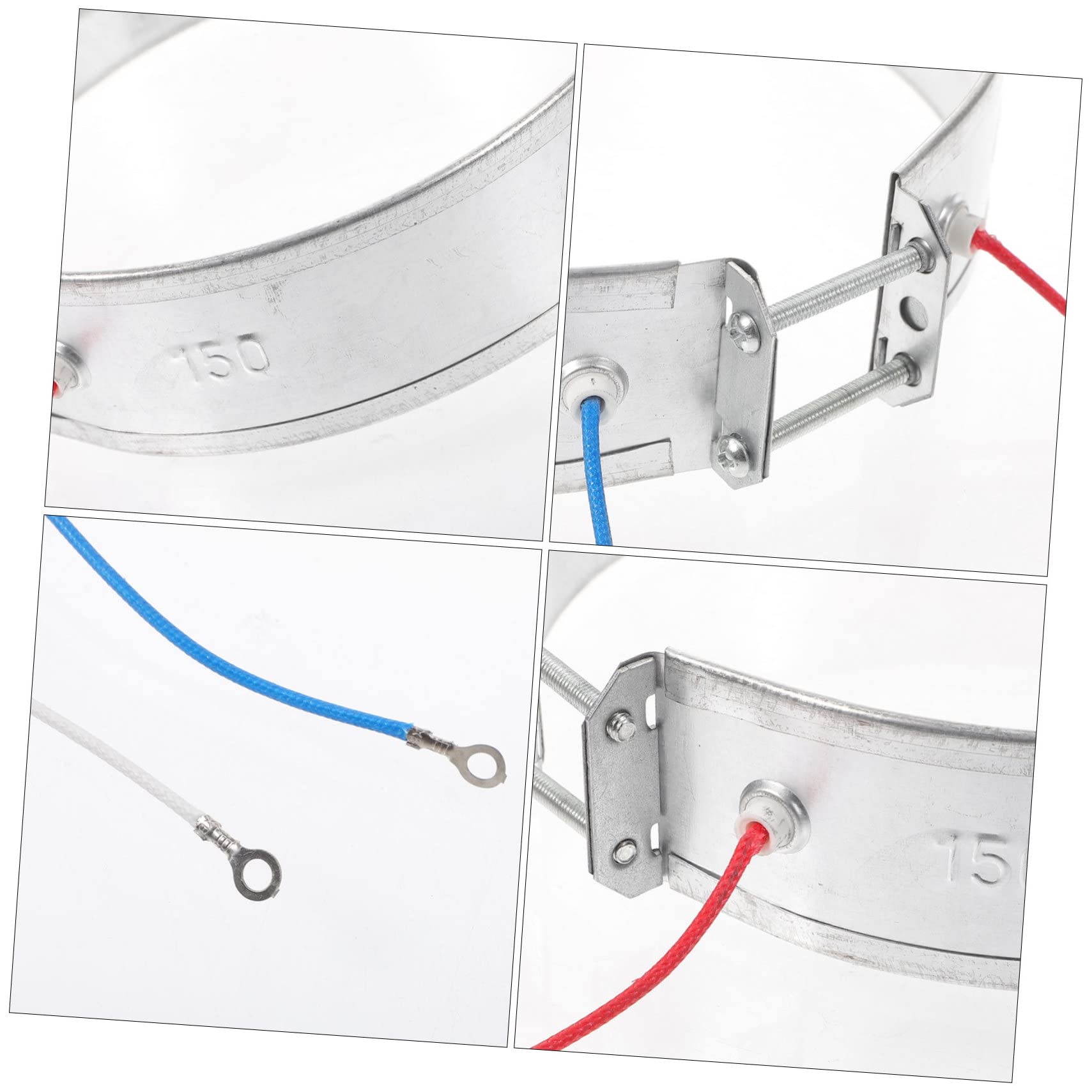 Amosfun 4 Pz Serpentina di riscaldamento bollitore fascia riscaldante fasce riscaldanti bollitore elettrico per acqua calda termosifoni elemento riscaldante per fornello elettrico Silver
