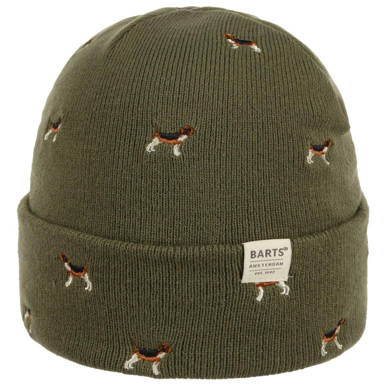 Barts Vinson Beagle Beanie Hat with Cuff (One Size - Olive)