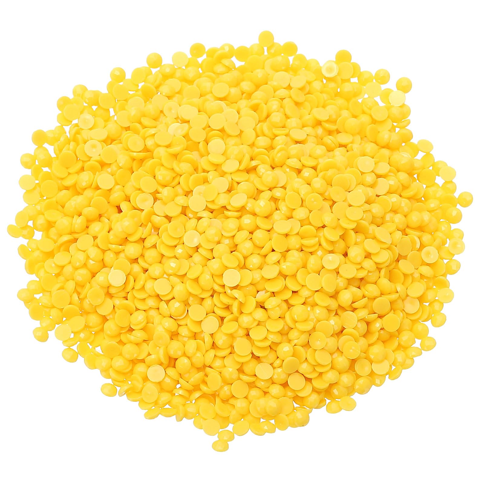 PATIKIL 6000 Pcs Diamond Art Painting Replacement Beads, Resin Crystal Painting Rhinestones, Diamond Art Painting Accessories for Nails Diamond Crafts DIY Makeup, Yellow