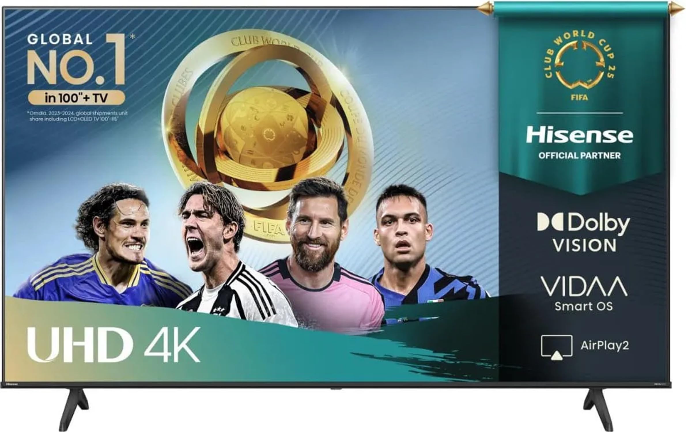 TV Hisense 55A69S 55 Pollici 4K UHD Smart VIDAA – HDR10+, Dolby Vision, 3 HDMI, AirPlay E DLNA
