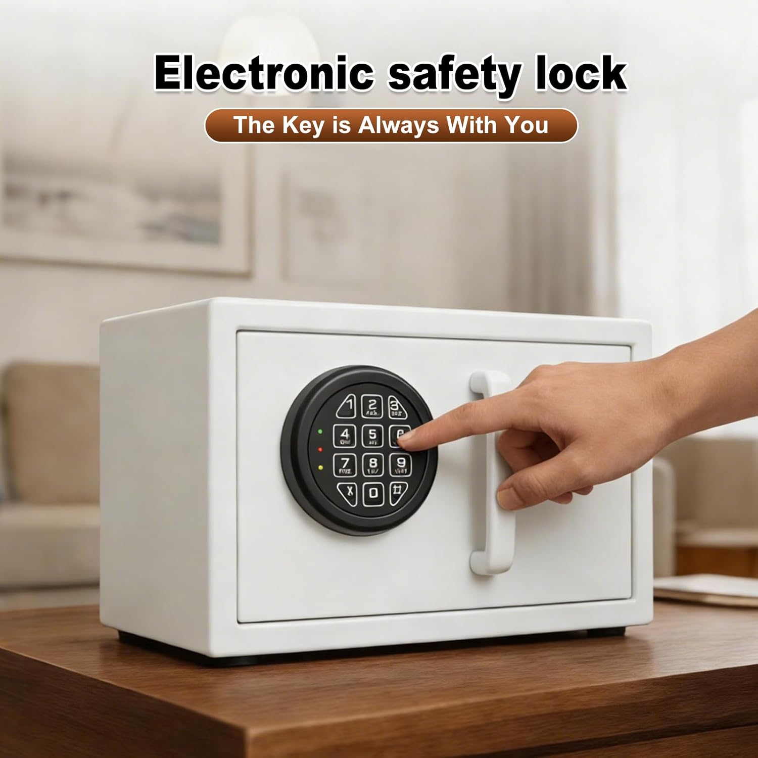 Programmable Electronic Safe Lock Replacement Keypad, Digital Gun Safe Lock with Solenoid Lock Fits Many Security Safe Boxes and Security Cabinet