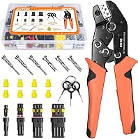 Vista 1 de ANTOM Kit de conectores automotrices de 356 piezas, 26 juegos de conectores de cable impermeables de 1/2/3/4 pines con herramienta de prensado