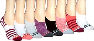 Saucony Women's 8 Pairs No Show Cushioned Invisible Liner Socks