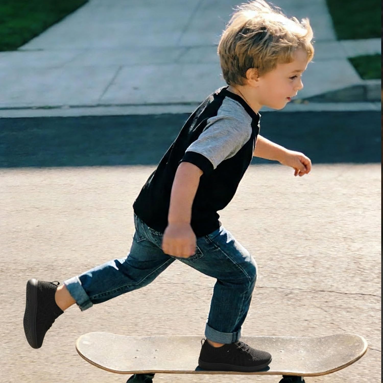 JOINFREE Toddler Shoes Girls Boys Wide Barefoot Shoes Minimalist Walking Sneakers Zero Drop Slip on Tennis Shoe Breathable Naturally Flexible - Image 2