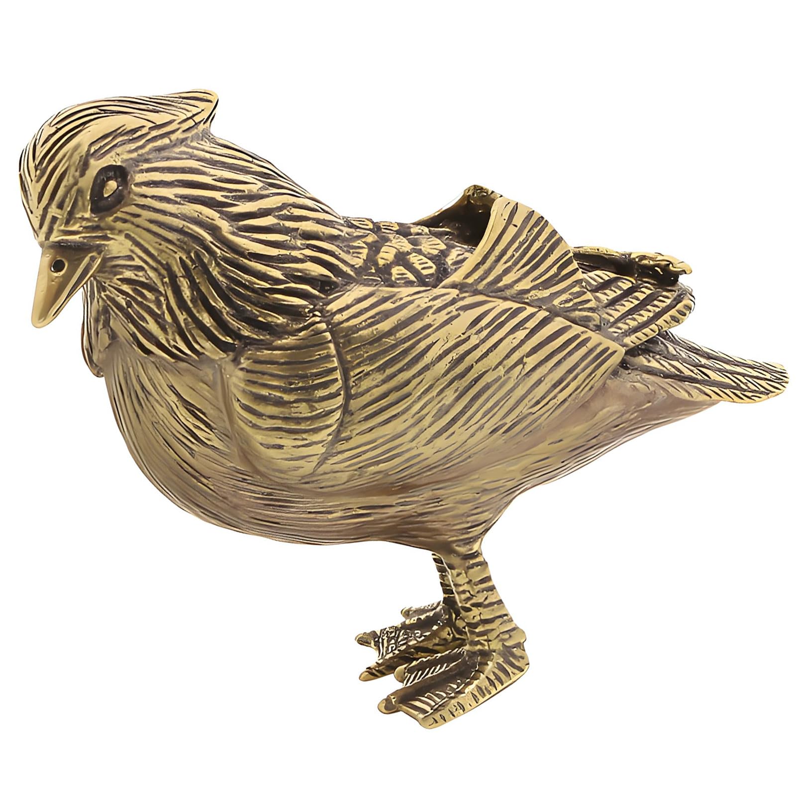 Hredyqw Adorable Cartoon Mandarins Ducks Metal Handmade Figurines Small Ornament Perfect for Desktop and Garden
