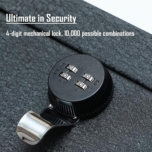 Miniatura 10 de Caja fuerte para consola central caja de seguridad para consola WASAI Premium en el vehículo compatible con Ford F-150 2021-2024, Ford F-150