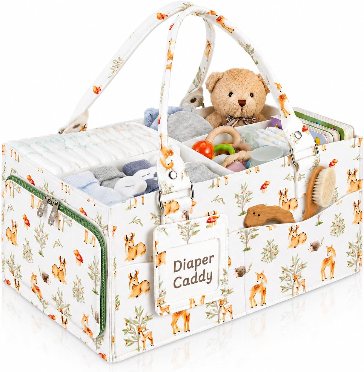 BESPORTBLE Diaper Caddy Organizer for Baby Essentials Portable, Travel Tote