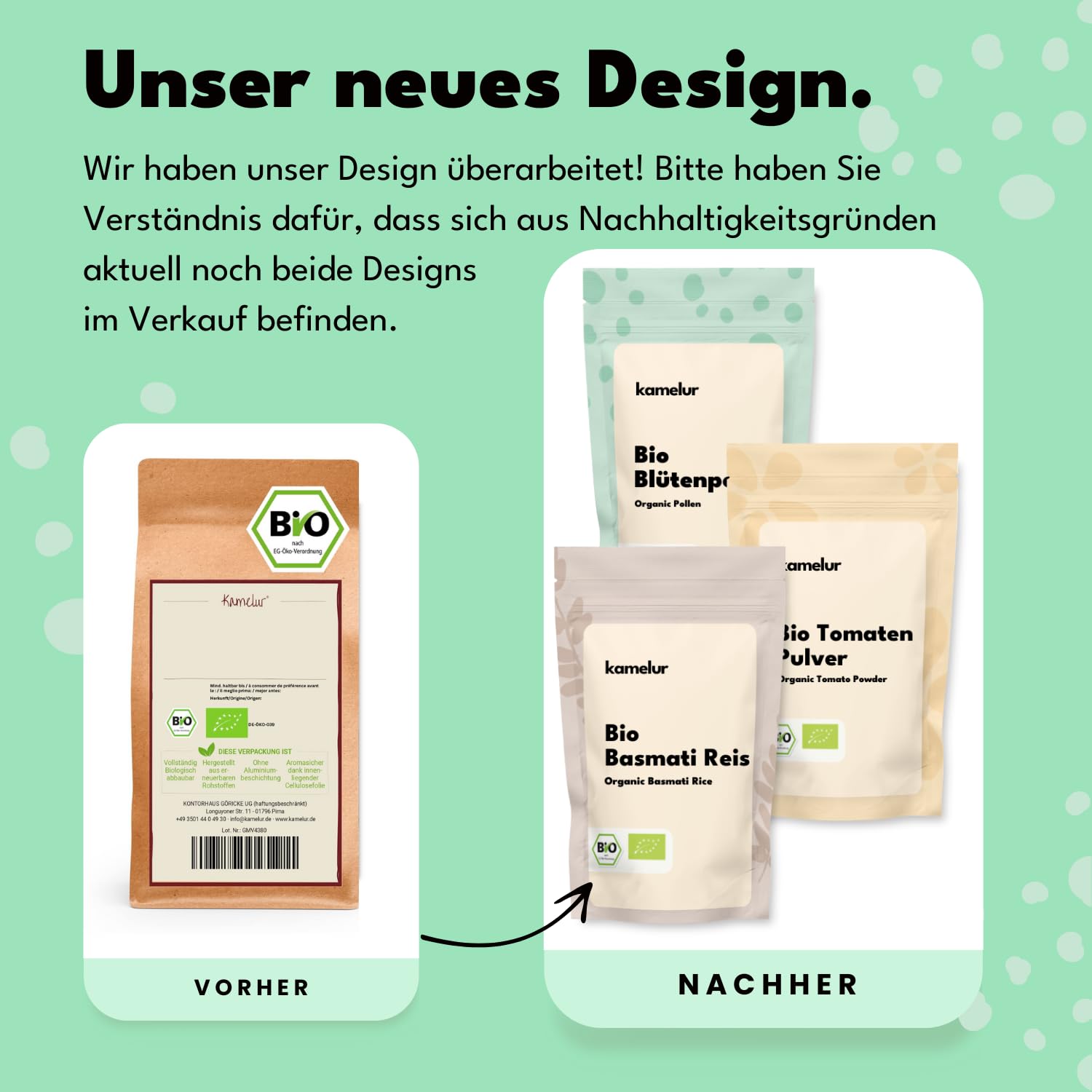 Kamelur Bio Couscous Vollkorn (2,5kg) - aus schmackhaften BIO Vollkornweizengrieß