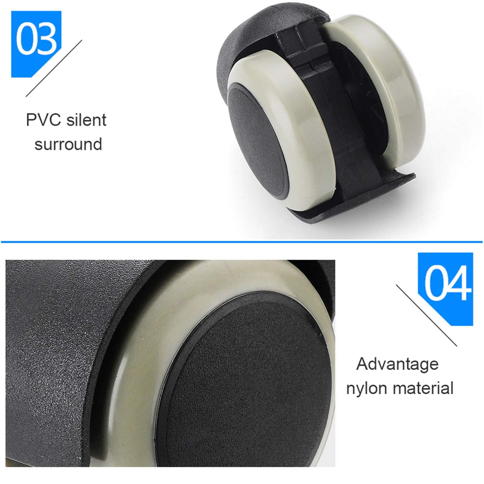 Para R0x Ruedas Para Muebles Con Ruedas De Freno, Ruedas De | Meses Sin
