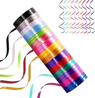 30 Roll 15 Colors Curling Ribbons for Crafts Bows Present Wrapping Florist Wedding Party Festival Art Craft Decor, Separate Rolls, 11 Yards Per Roll, 3/16 Inch Wide 3/16" - Set1