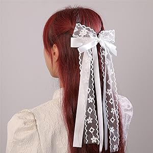 Amazon.co.jp: シュシュのヘアピン大弓ヘアクリップレース