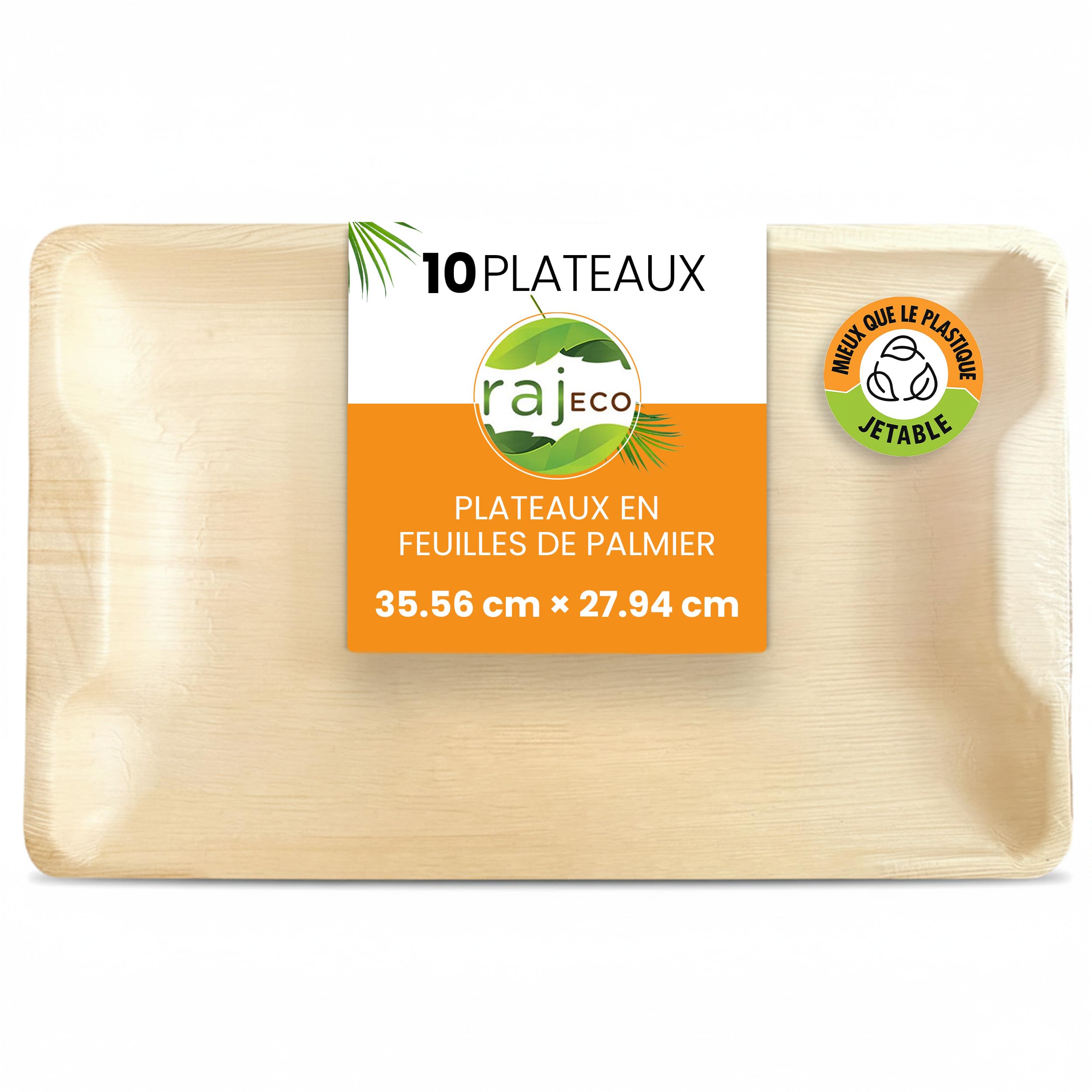 Plateaux de service jetables Raj : simplifiez vos grands buffets sans jeter de plastique