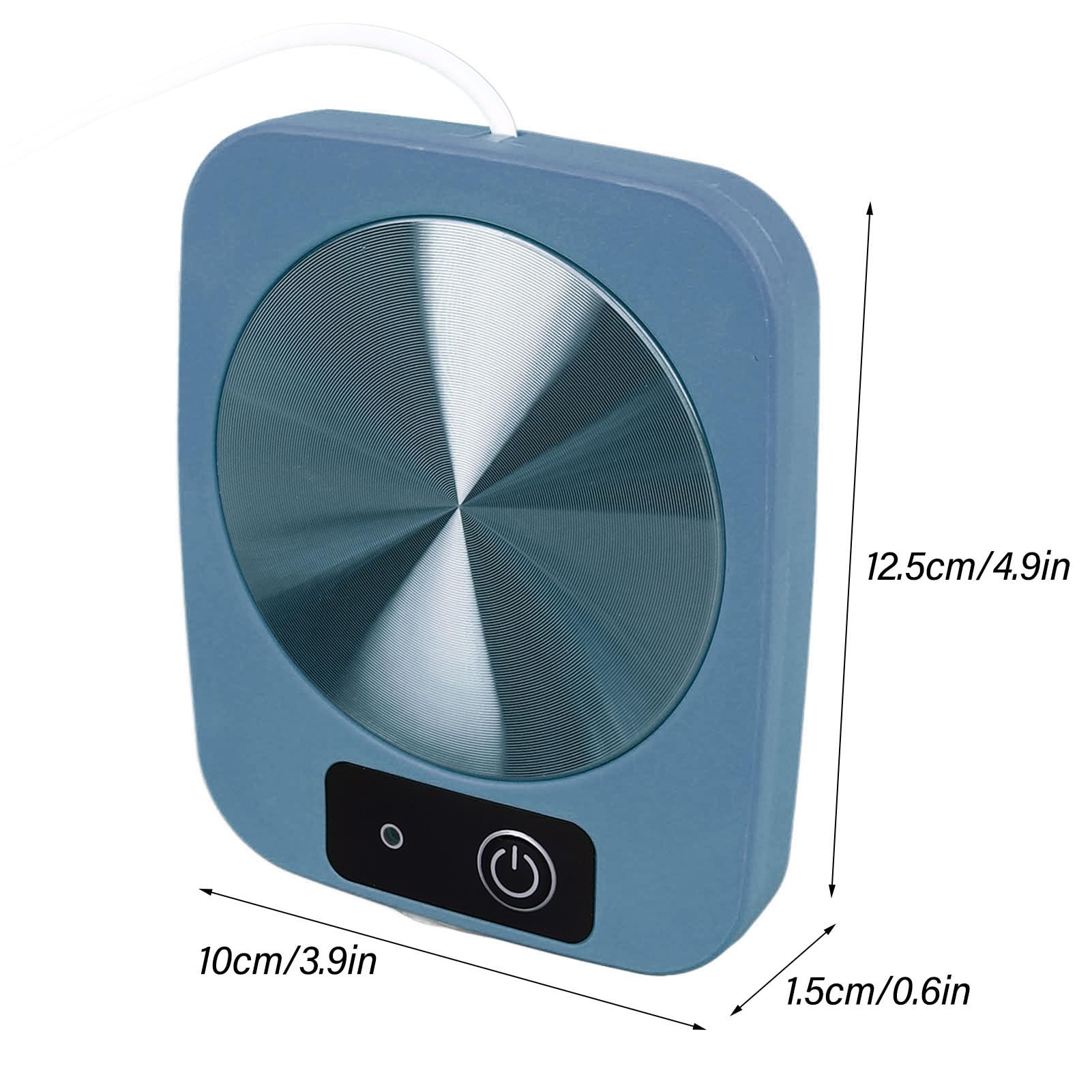 Coffee Mug Warmer, 55? Smart Constant Temperature Coaster USB Powered Milk Cup Heater Pad for Home Kitchen Office (Blue)