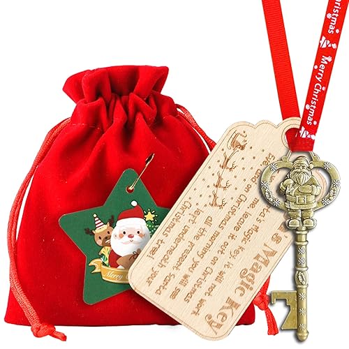 Vintage Santa Claus Christmas Ornament - Santas Magic Key for
