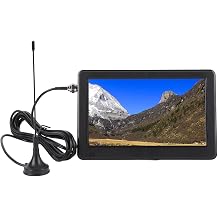 6 Inch Portable Digital ATSC TV, HD 1080p LED Television with Built in USB Memory Card Slot and FM Radio, for Car Camping Outdoor Use in USA Canada Mexico