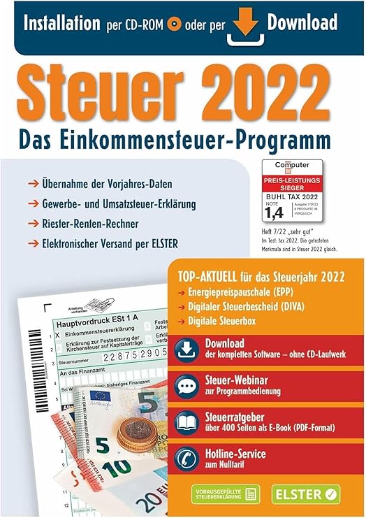 Wann Kommt Die Aldi Steuer Cd 2022 ALDI STEUER 2022 für Steuererklärung 2022 am PC. ELSTER Klare