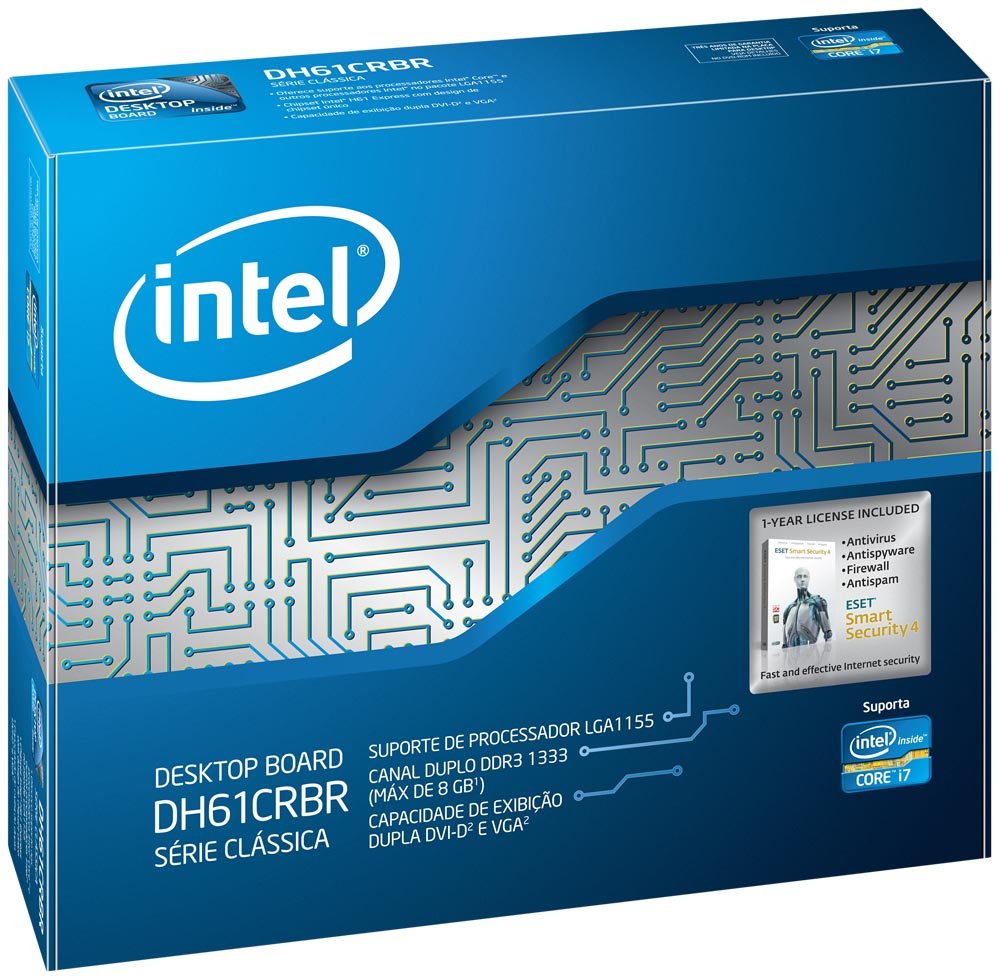 Intel DH61CR - Placa Base (1, 5V, 1066, 1333 MHz, 16 GB, Intel, Core i3, Core i5, Core i7, Socket H2 (LGA 1155))