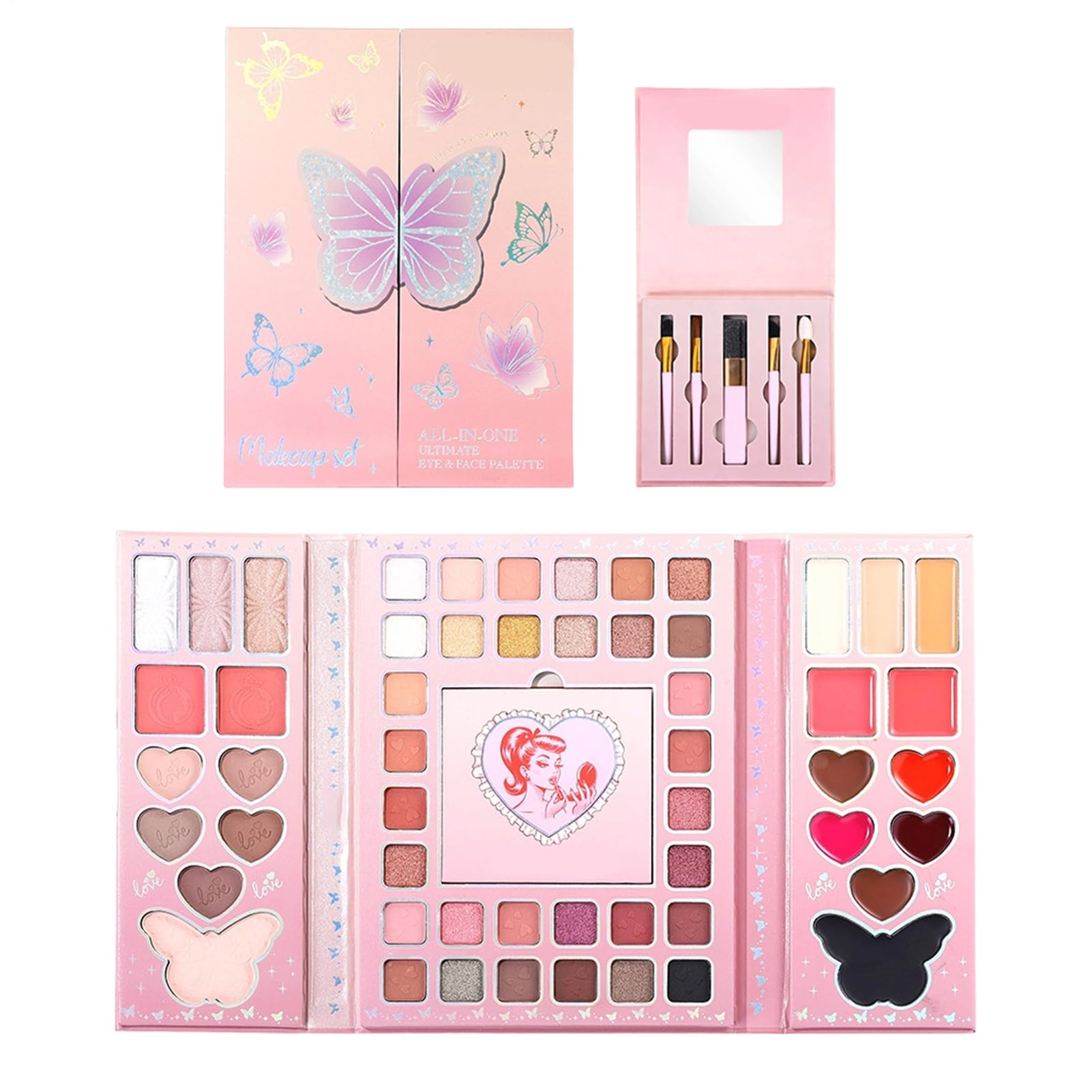 Palette di ombretti | Kit di trucco a 32 colori, palette di ombretti nudi, per donne, adolescenti, adulti, principianti, viaggi, casa, navetta giornaliera, incontri e