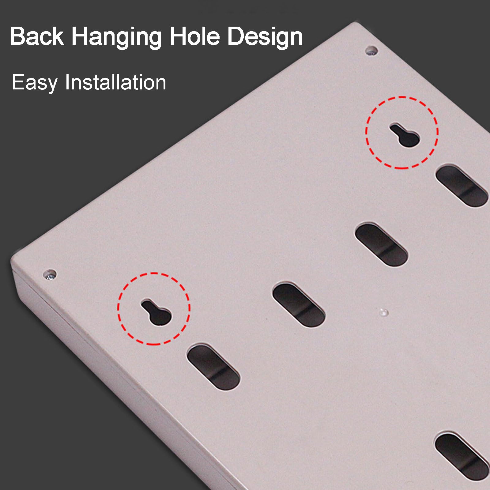 Porta-Cartellini Marcatempo da Parete con Numerazione Rastrelliera Porta-Cartellini a 20 O 50 Scomparti Rastrelliera per Cartellini Presenze Dipendenti per Uffici e Aziende Light Gray 50 Slots
