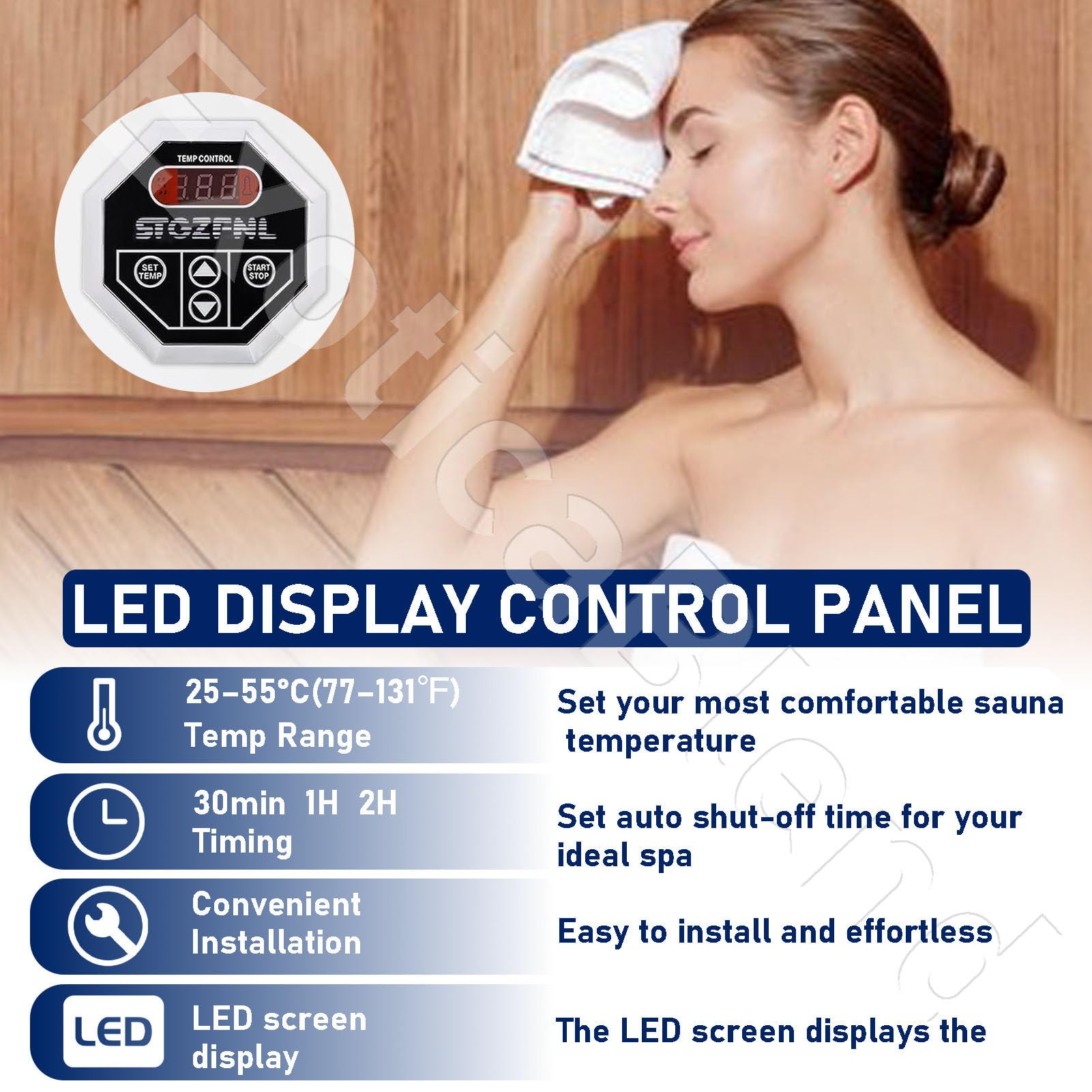 Système de douche générateur de vapeur 21 kW pour une expérience spa à