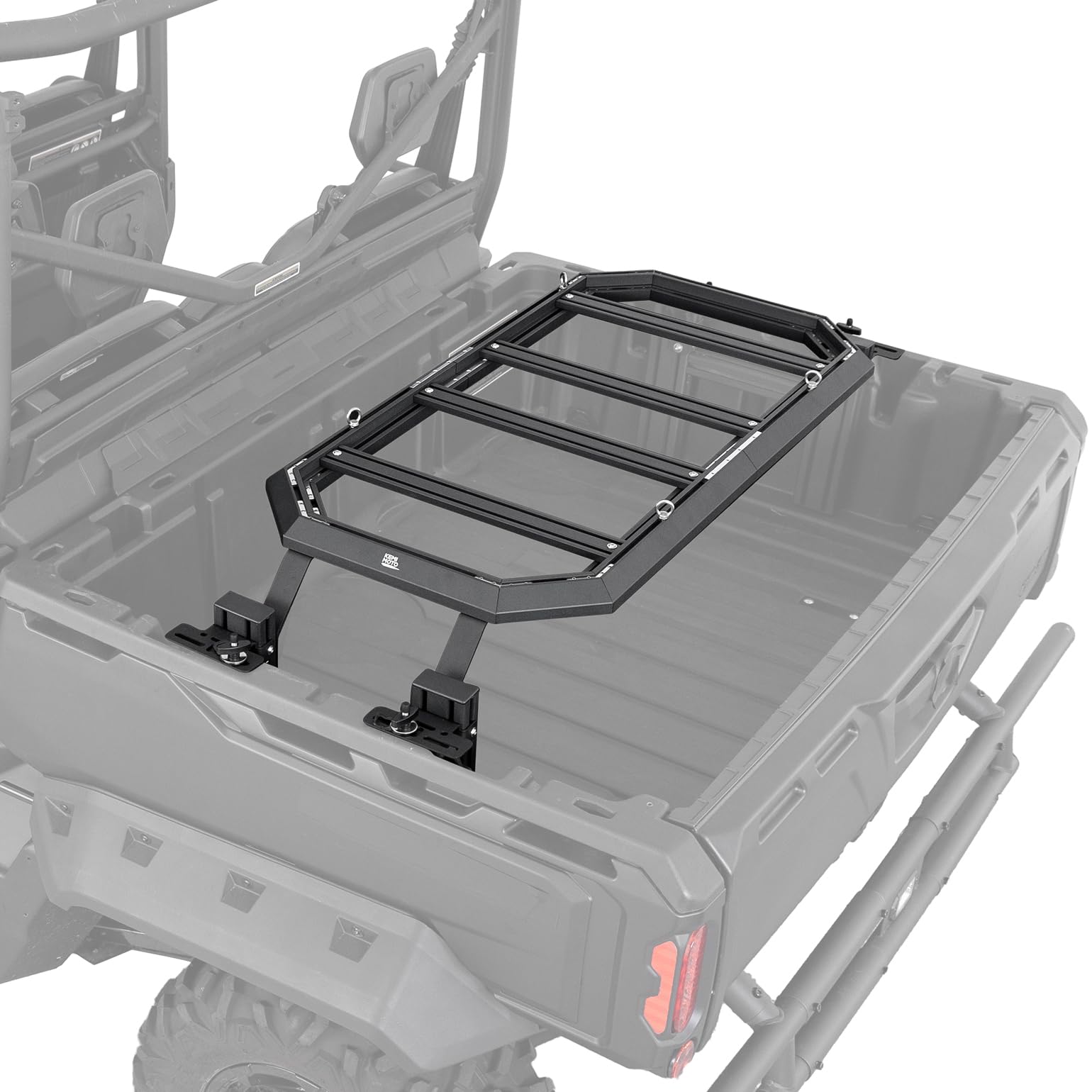 KEMIMOTO Rear Cargo Rack Adjustable Compatible with Can-Am Defender & Defender Max 2016-2024 Storage Cargo Carrier Bed Rack Heavy Duty Aluminium Accessories