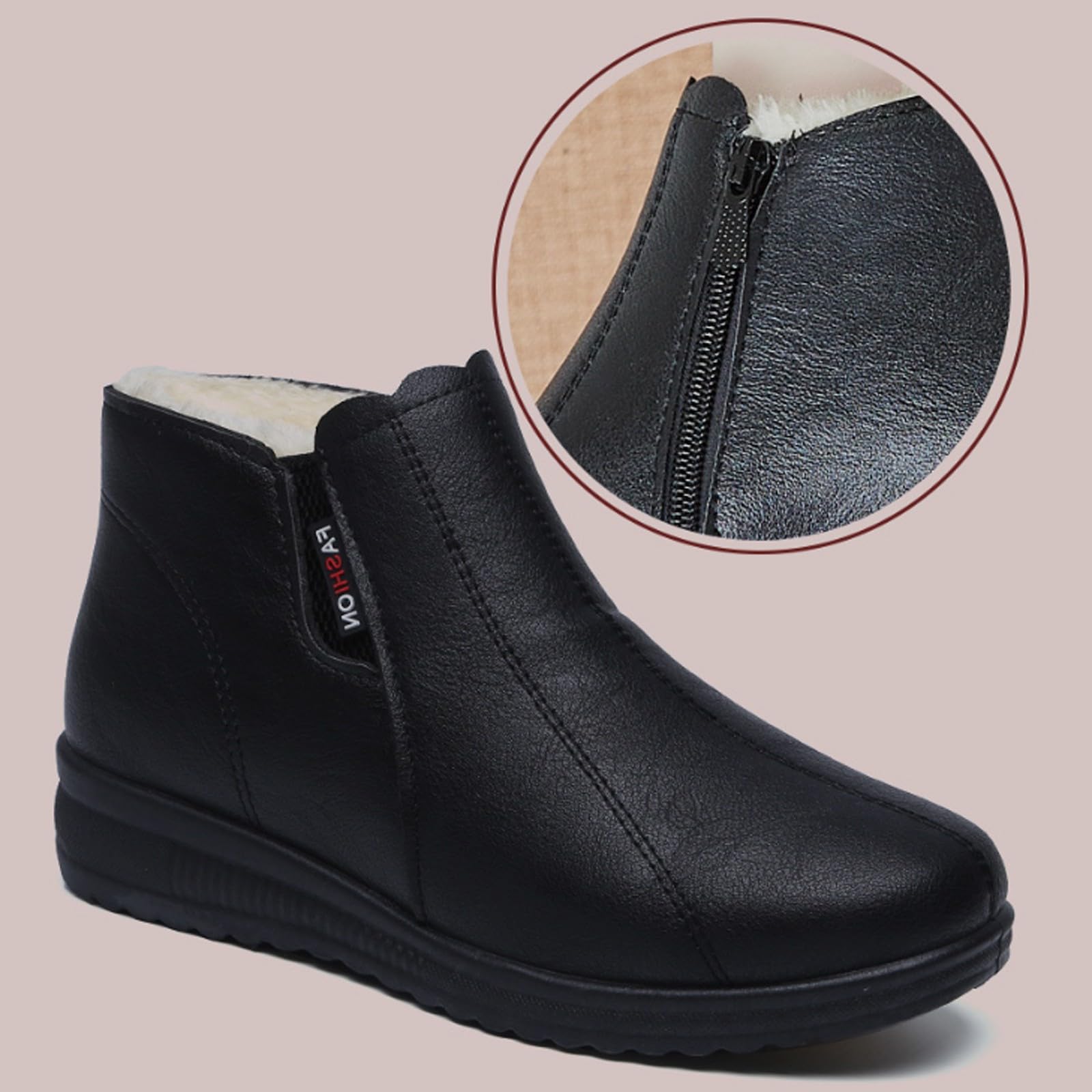 Generisch Scarpe ortopediche, stivali da donna, scarpe da ginnastica invernali, comode e antiscivolo, stivali corti