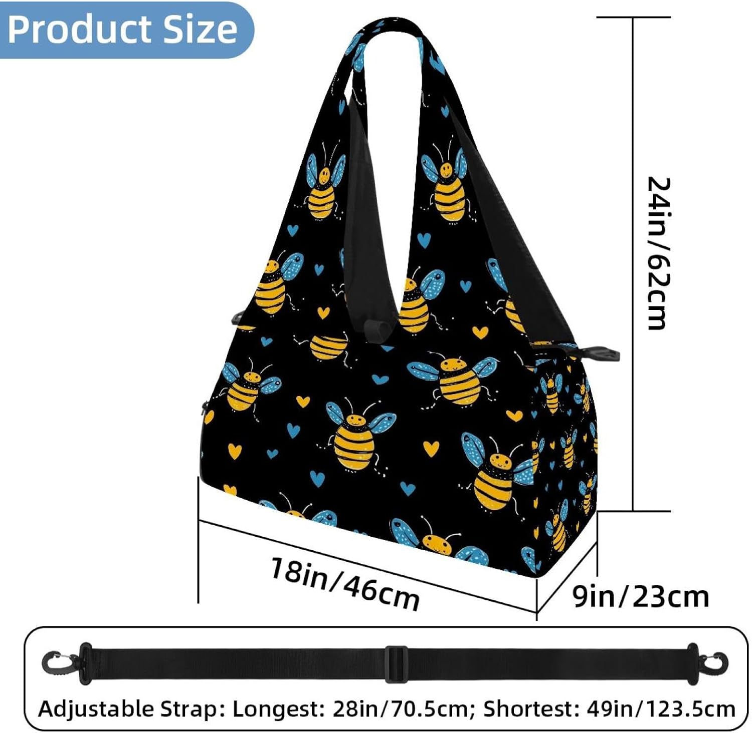 Yoga Mat Bag, Gym Workout Bag with Shoe Compartment, Rainbow Daisy Pilates Bag for Women, Quick Access Storage Yoga Tote Bag for Sports Travel Office