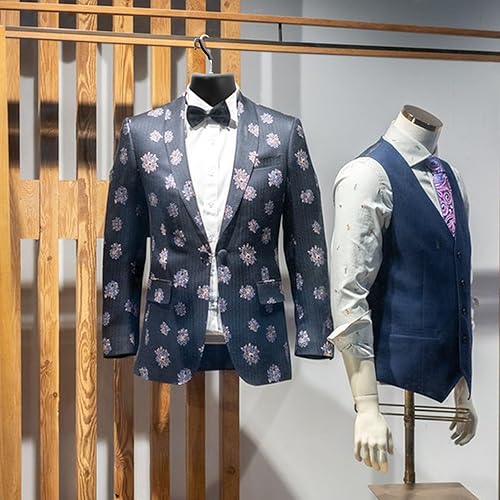 Miniatura 7 de Noamus Paquete de 6 torsos de maniquí masculino, forma de vestido con gancho para colgar, pantalla de camiseta, cuerpo trasero hueco, molde de