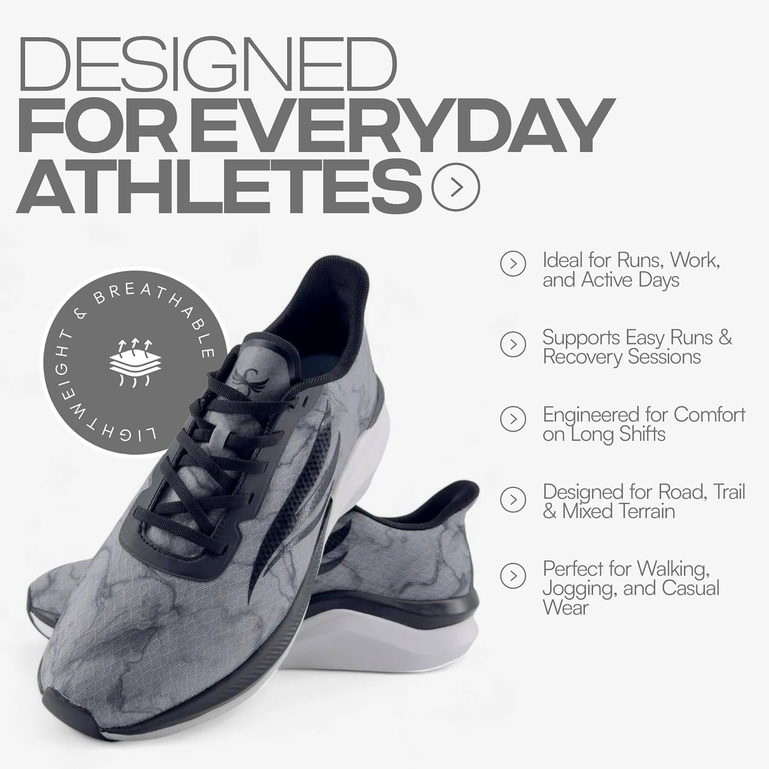 Swift Running Celer Men's Lightweight Running Shoes Comfortable Sneakers for Walking, Daily Runs, and All-Day Wear - Image 7