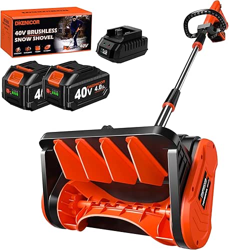 40V Cordless Snow Shovel, 13-Inch | 2 x 40V 4.0A