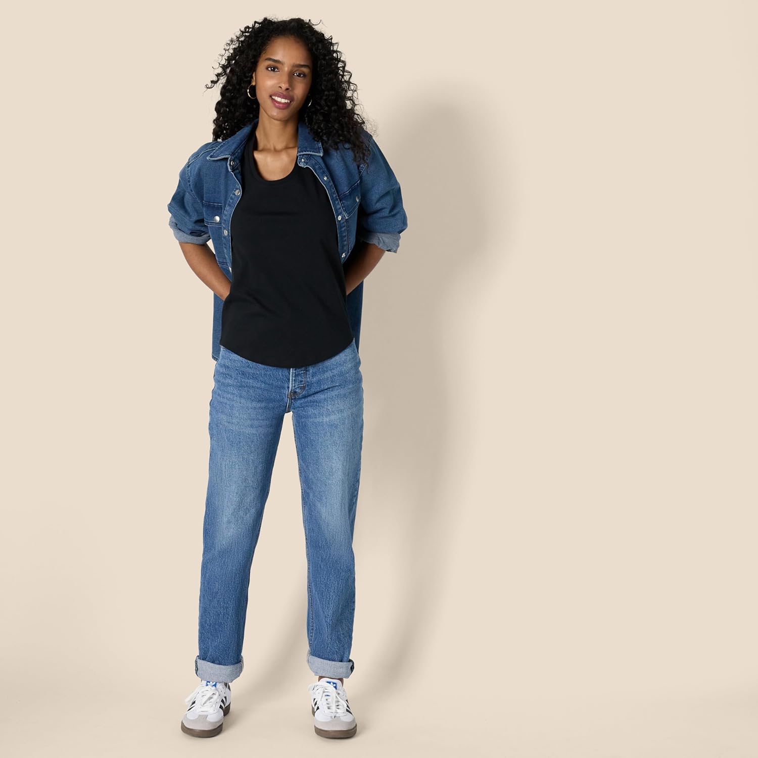 Amazon Essentials Women's Regular-Fit 100% Cotton Sleeveless Tank Top, Pack of 2 - Image 4