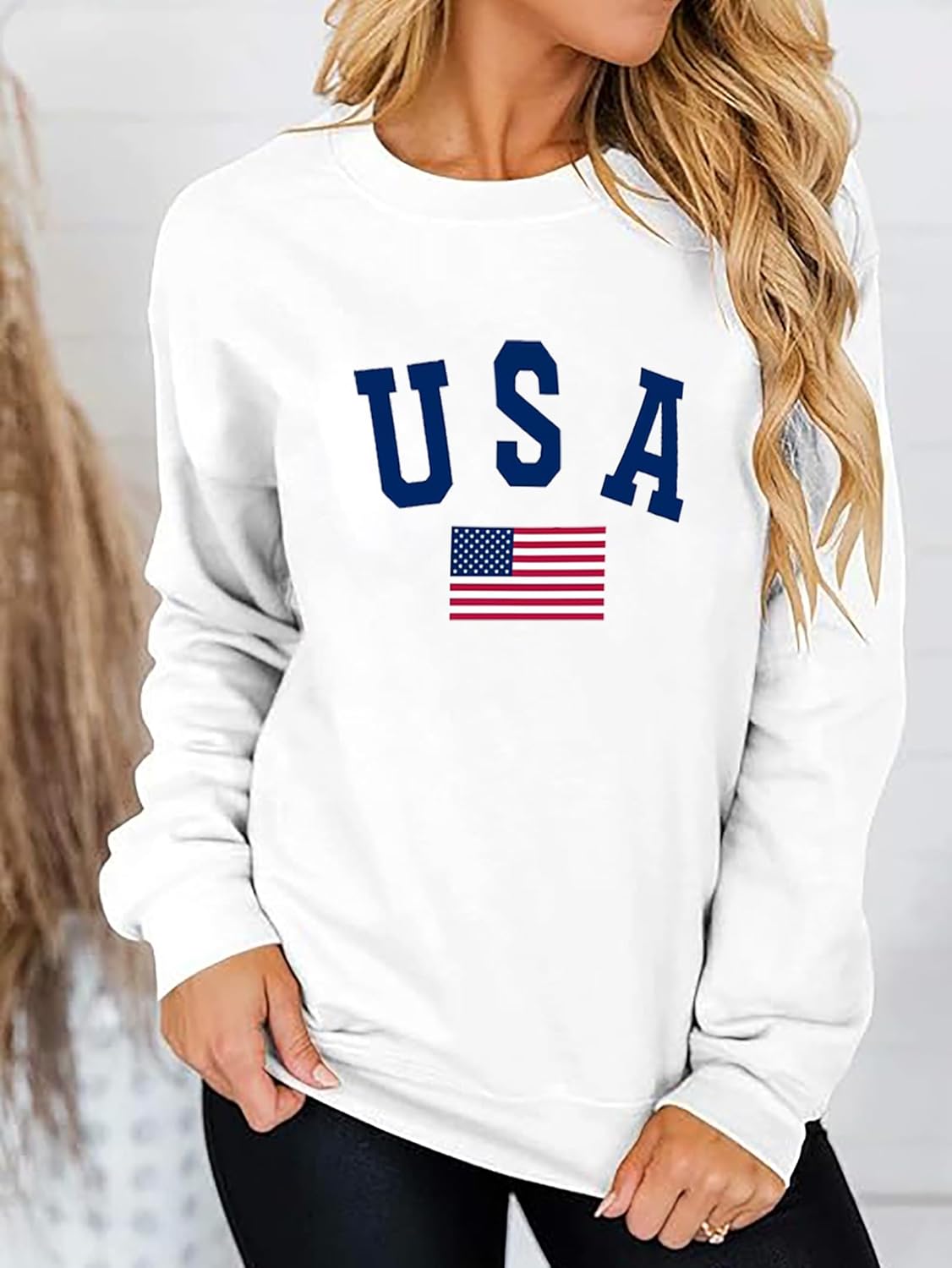 Zoyami Womens Crewneck Sweatshirt Graphic Long Sleeve Top Pullover Oversized Sweaters - Image 5