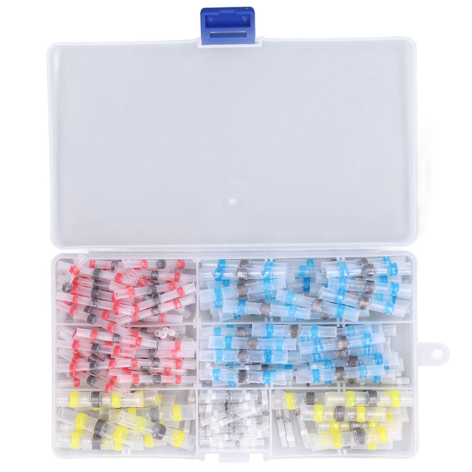 EJ.life Borne électrique 50 Pièces Connecteur De Fil Thermorétractable Bout à Sertir Terminal