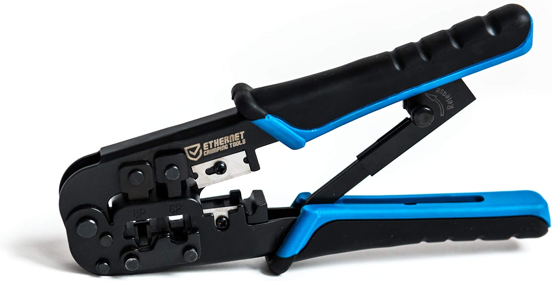 Ethernet Crimper Tool for RJ45 RJ12 RJ11 cables Crimp Cutter and Stripper, CAT5 and CAT5e Crimping Kit