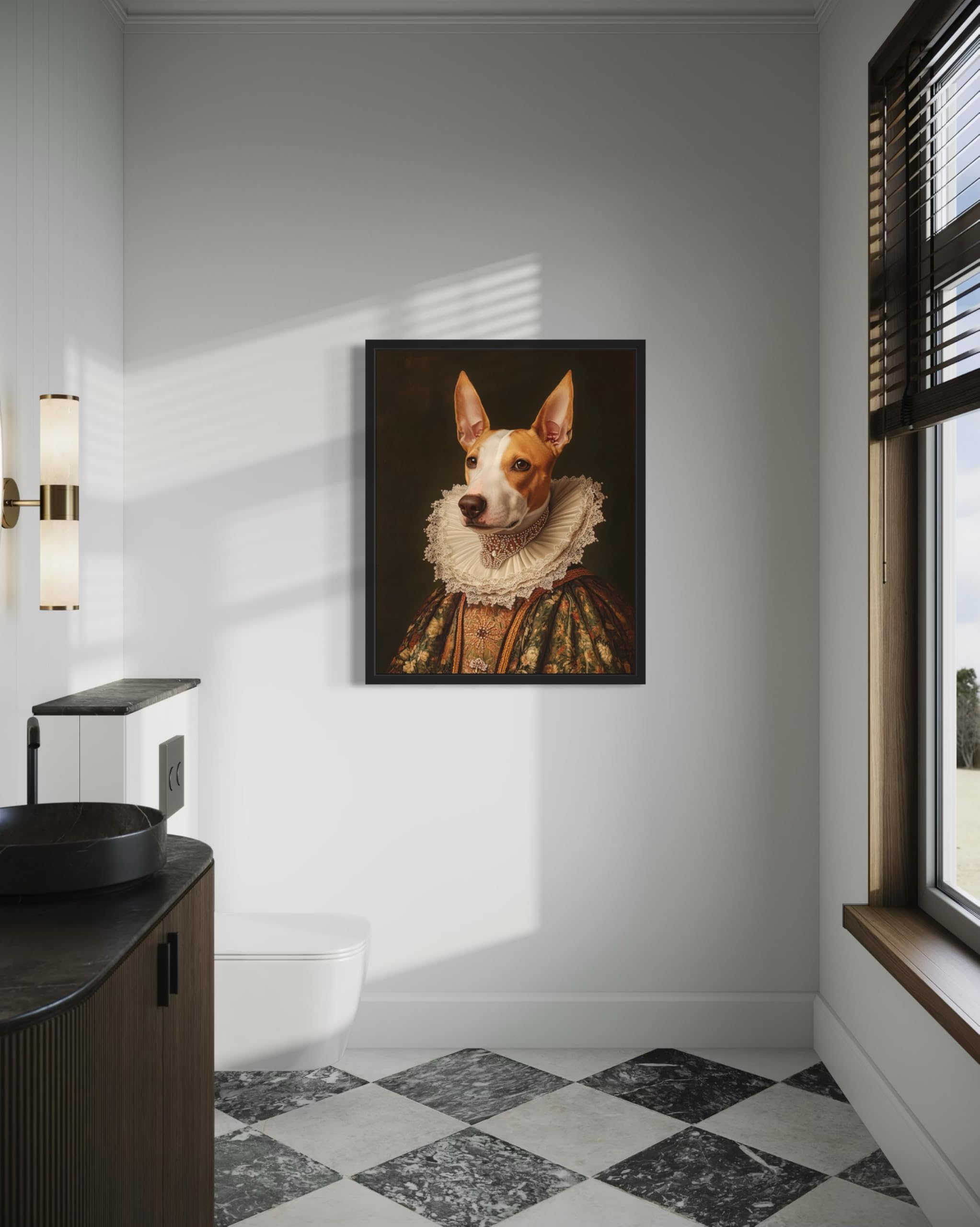 Poster In Metallo Vintage Inga Bull Terrier Pilot - Targa Decorativa 20x30 Cm