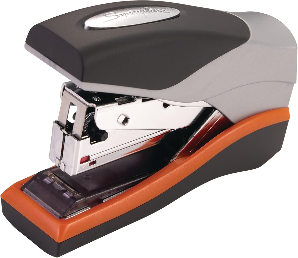 Amazon.com : Swingline Stapler, 40 Sheet Capacity, Optima 40, Jam Free, Reduced Effort, Compact, Soft Grip, Metal, Orange, Silver and Black (87842) : Office Products
