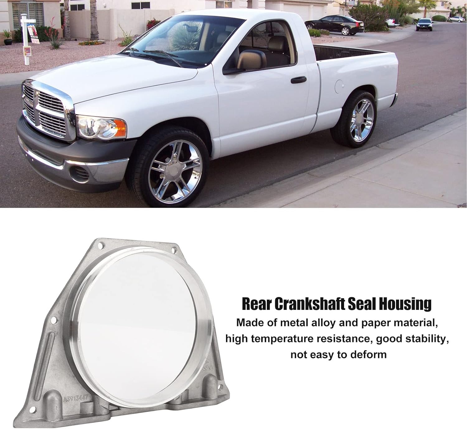 3936895, Rear Crankshaft Seal Housing with Gasket High Strength for Cummins 5.9L 89-02