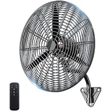 Industrial Wall-mounted Fan, 120  Oscillation, Plastic Leaf 3-speed Commercial, Adjustable Tilt Wall-mounted, Low Noise, Not Easy to Deform, Heavy Duty Silent Powerful Wall Fan,Model 650