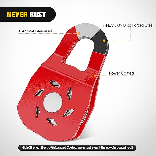 Miniatura 41 de Nilight Receptor de enganche de grillete de 2 pulgadas, 45000 libras, resistencia a la rotura, grillete de anillo en D de 3/4 pulgadas con pasador