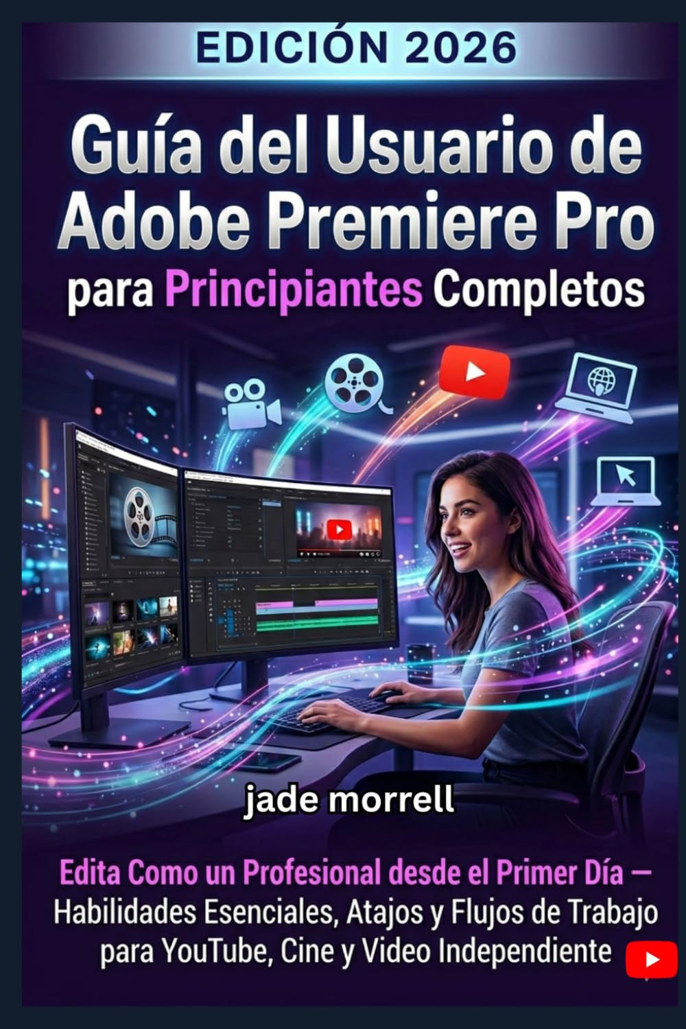 Guía del usuario de Adobe Premiere Pro 2026 para principiantes:: Edite como un profesional desde el primer día: habilidades, accesos directos y flujos ... YouTube, películas y vídeos independientes