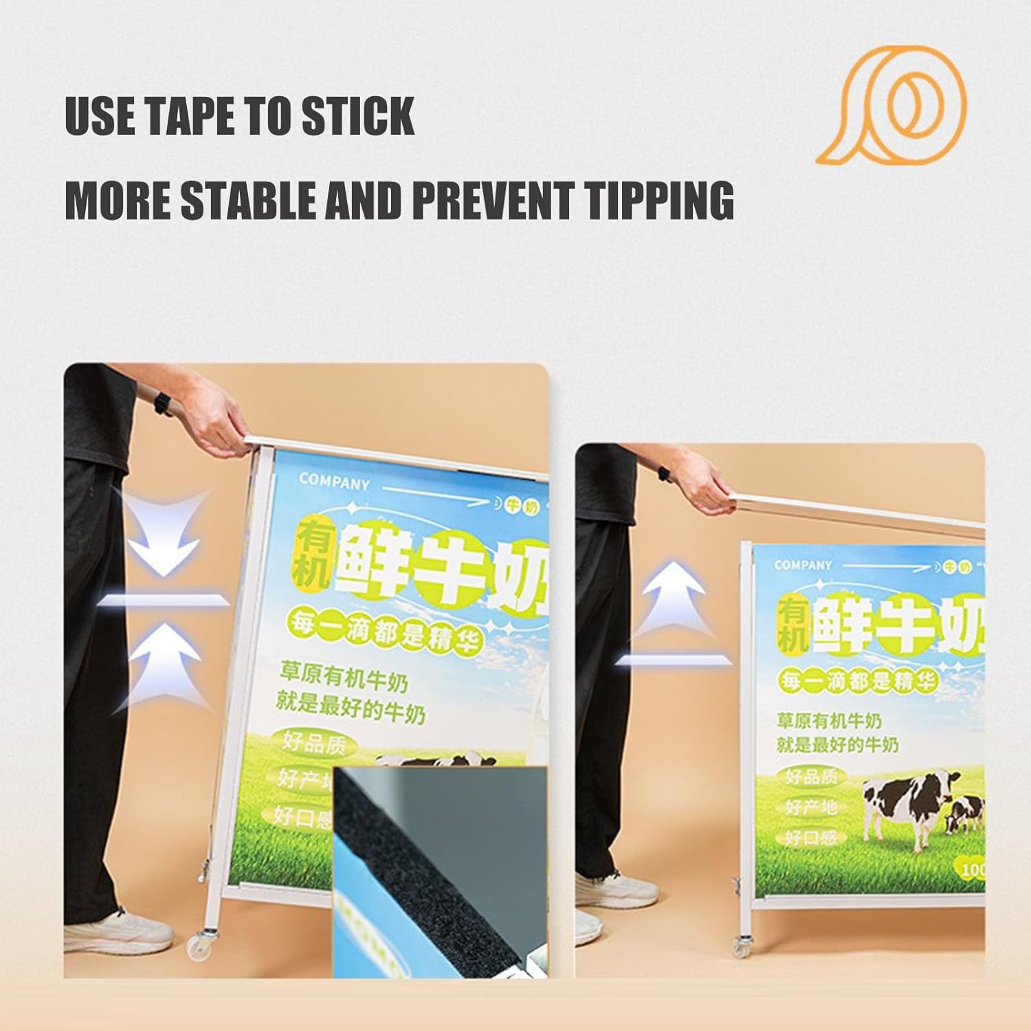 Mobile Portable Promotion Counter Table, Pop Up Podium Trade Show Exhibition Reception Event Desk Trade Show Display Counter Speech Stand ,Supermarket Tasting Table Advertising Display Banner Stand