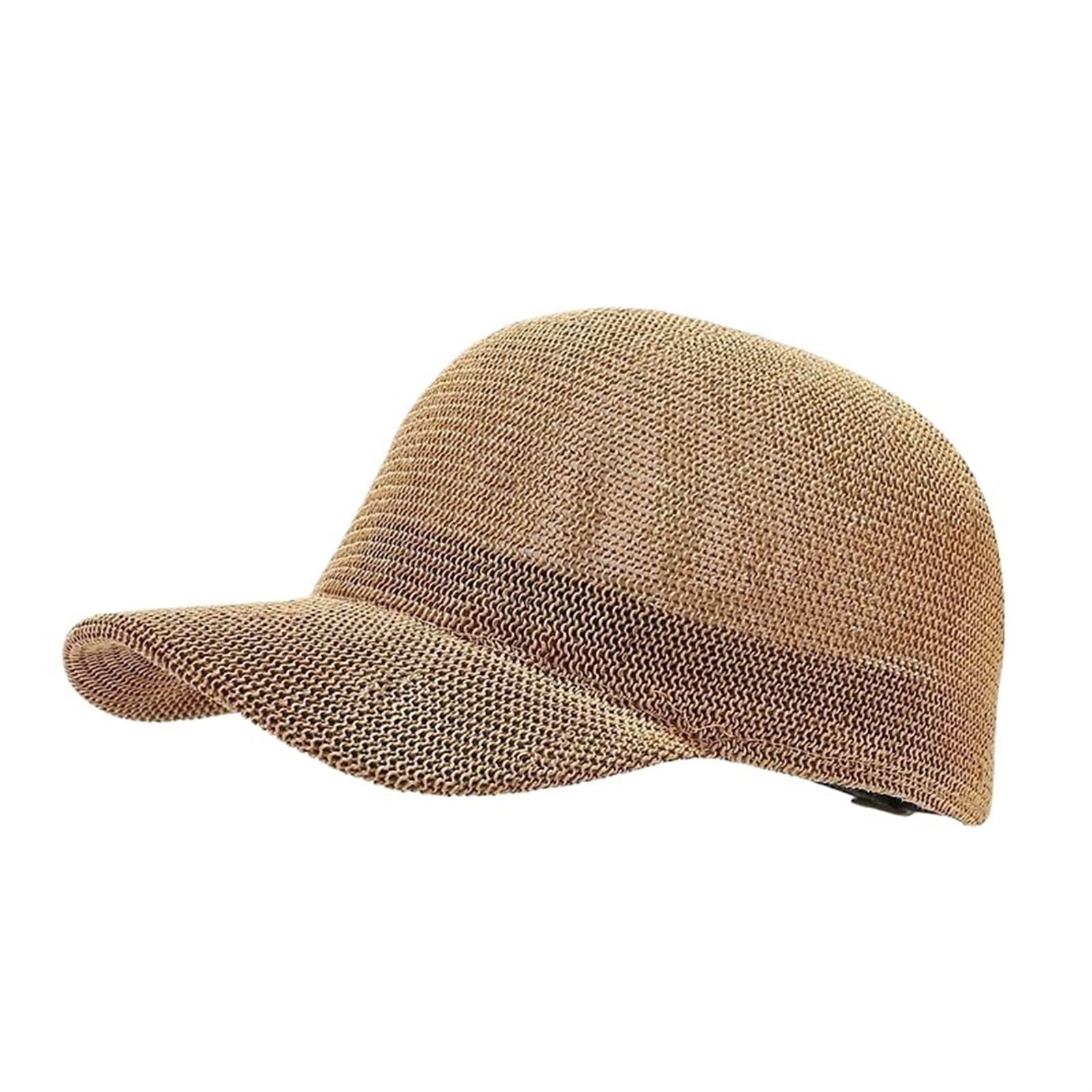 Generic Gorra de béisbol de paja de verano ajustable para hombres y mujeres