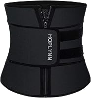 HOPLYNN Neoprene 2-in-1 Sweat Waist Trainer Corset with Hot Belts - Firm Tummy Control, Posture Support for Women