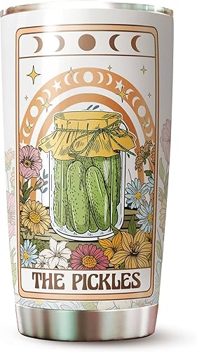 Miniatura 4 de ArtistryWay Regalo para los amantes de los pepinillos, regalos para agricultores, taza de viaje de pepinillos para mujeres, hombres, regalo para