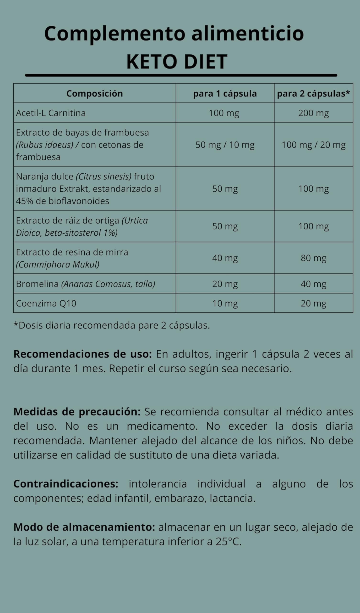 KETO DIET de Idealica - naturalmente veloce con dieta chetogenica con Q10 coenzima. 20 capsule.