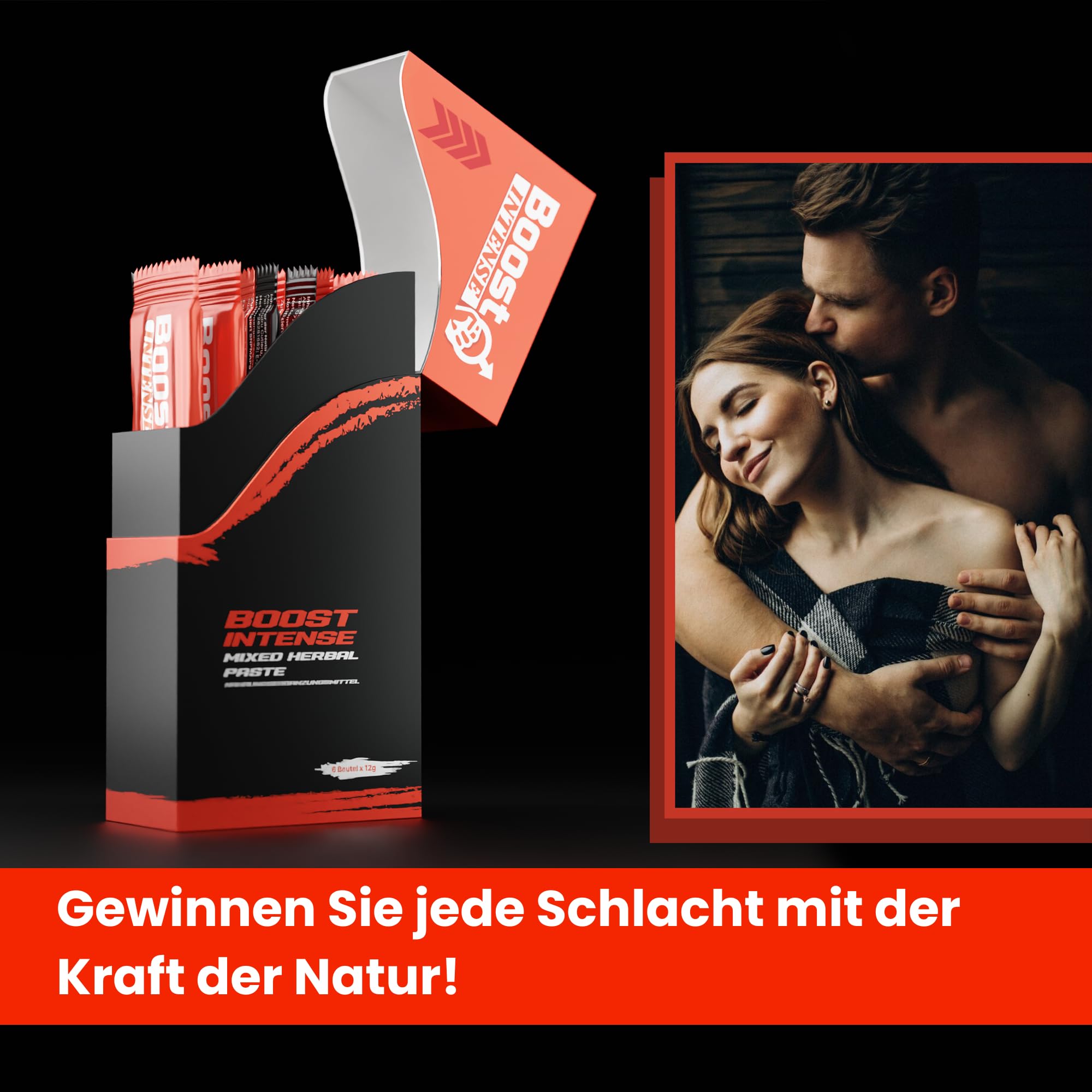 x 6 Beutel 12g – Präparat für Männer | Natürliches | Hochdosiert mit Ingwer und Ginseng